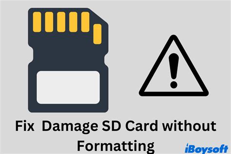 repair sd card without formatting